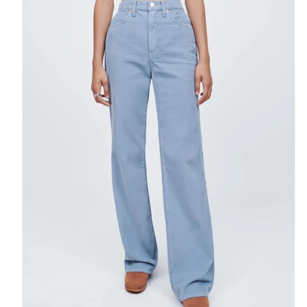 RE/DONE Ultra High Rise Wide Leg Cord- Washed Slate